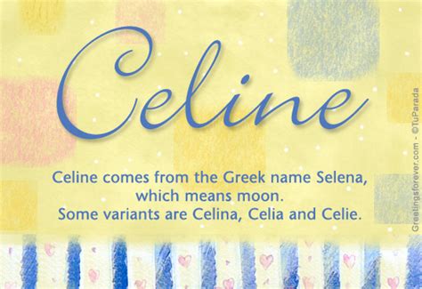 celine name famus|names like Celine.